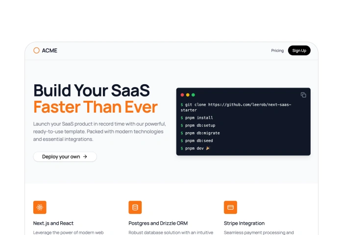 Next.js SaaS Starter