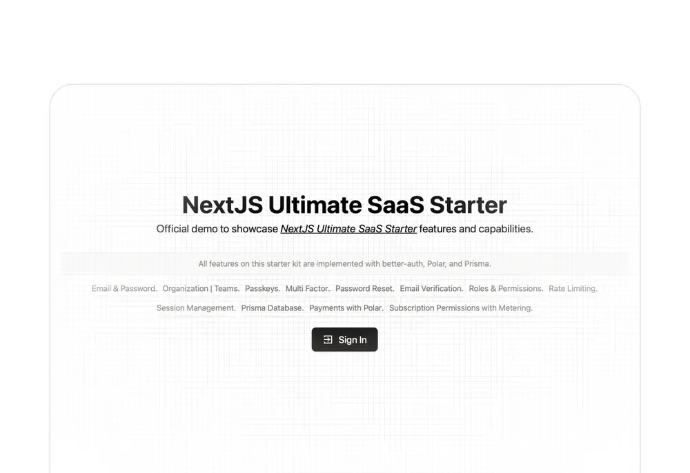 Next.js Ultimate SaaS